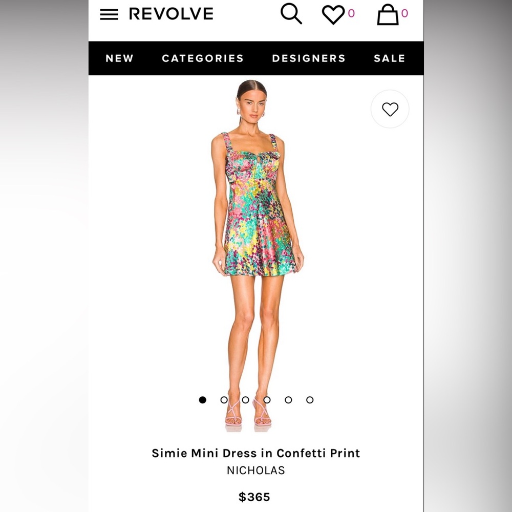 NICHOLAS Simie Mini Dress in Vibrant Confetti